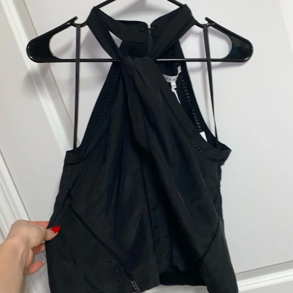 Frame Lace Inset Sleeveless Top - Picture 3 of 8